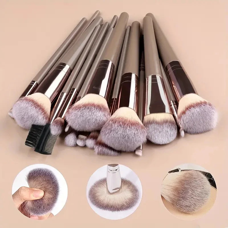 3-20Pcs Premium Makeup Brushes Set Soft Fluffy Beauty Cosmetic Foundation Makeup Brush Eyeshadow Blush Kabuki Make Up Tools mbzr