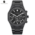 SAPPHERO Men’s Chronograph Quartz Watch 50M Waterproof Stainless Steel Sport Business Luxury Wristwatch Blue Dial