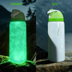 Owalaa nightlight ghost 32oz/945ml stainless steel insulated water bottle with straw,for daily sports outdoor,perfect gift mbzr