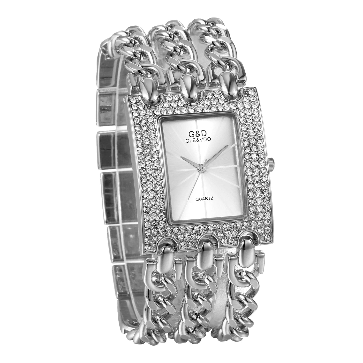 LANCARDO Luxury Women's Quartz Watch Gold Silver Strap Fashion Wristwatch mbzr
