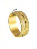 1 Piece Stainless Steel Fashion Ring, Unisex Couples Ring For Wedding, Holiday, Everyday Wear
