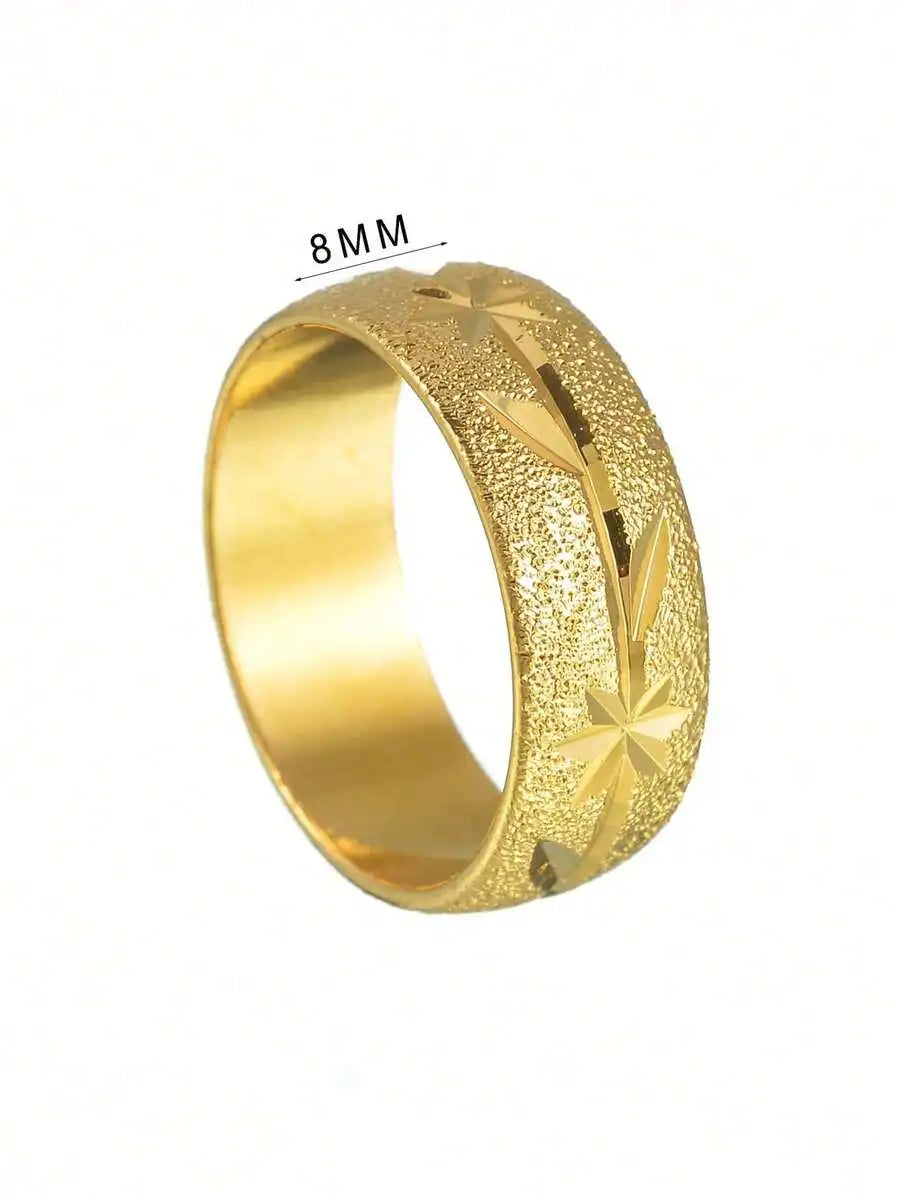 1 Piece Stainless Steel Fashion Ring, Unisex Couples Ring For Wedding, Holiday, Everyday Wear