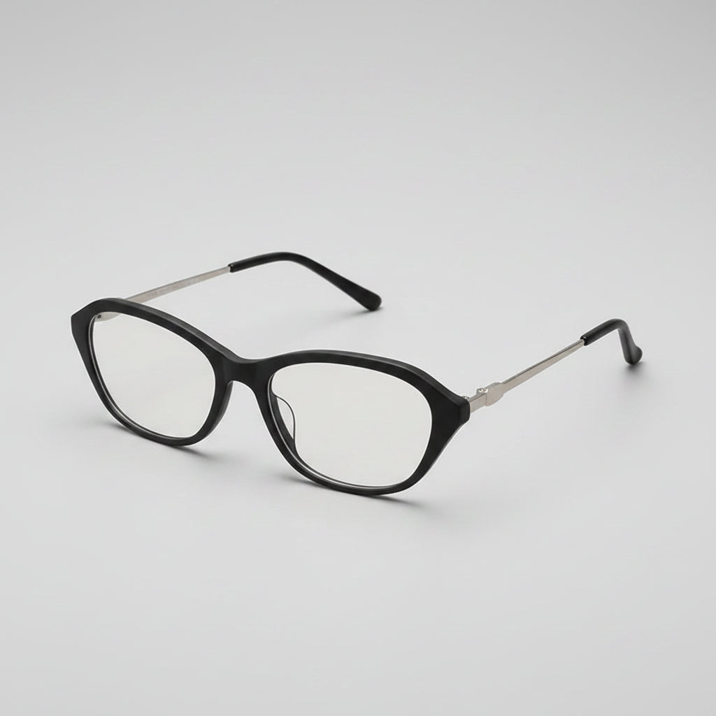 Oval Shaped Myopia Glasses Durable Anti Blue Light with Metal Frames Finished Myopia Glasses Suitable for Various Face Shapes mbzr