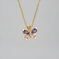 Cute Turtle Butterfly Pendant Necklace Stainless Steel Beads Chain Colored Charm Necklace Summer Beach Jewelry Gifts for Women mbzr