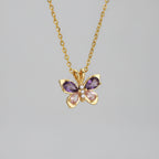 Cute Turtle Butterfly Pendant Necklace Stainless Steel Beads Chain Colored Charm Necklace Summer Beach Jewelry Gifts for Women mbzr