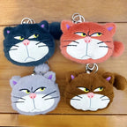 Cute Cartoon Cat Plush Coin Purse Keychain Earphone Storage Bag Backpack Hangings Ornament Gifts mbzr