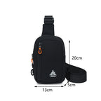 Brand Chest Bag for Men Women Fashion Sling Shoulder Crossbody Bag Nylon Waterproof for Outdoor Running Cycling Travel Phone Bag