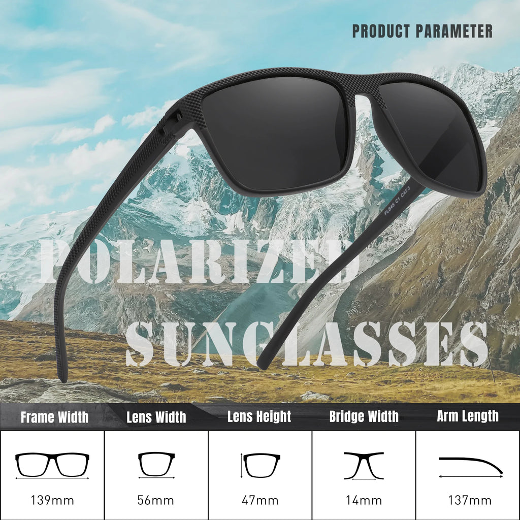 KINGSEVEN 3pcs Sunglasses For Men luxury Polarization High Quality TR90 UV400 Eyewear Eye Protection Glasses