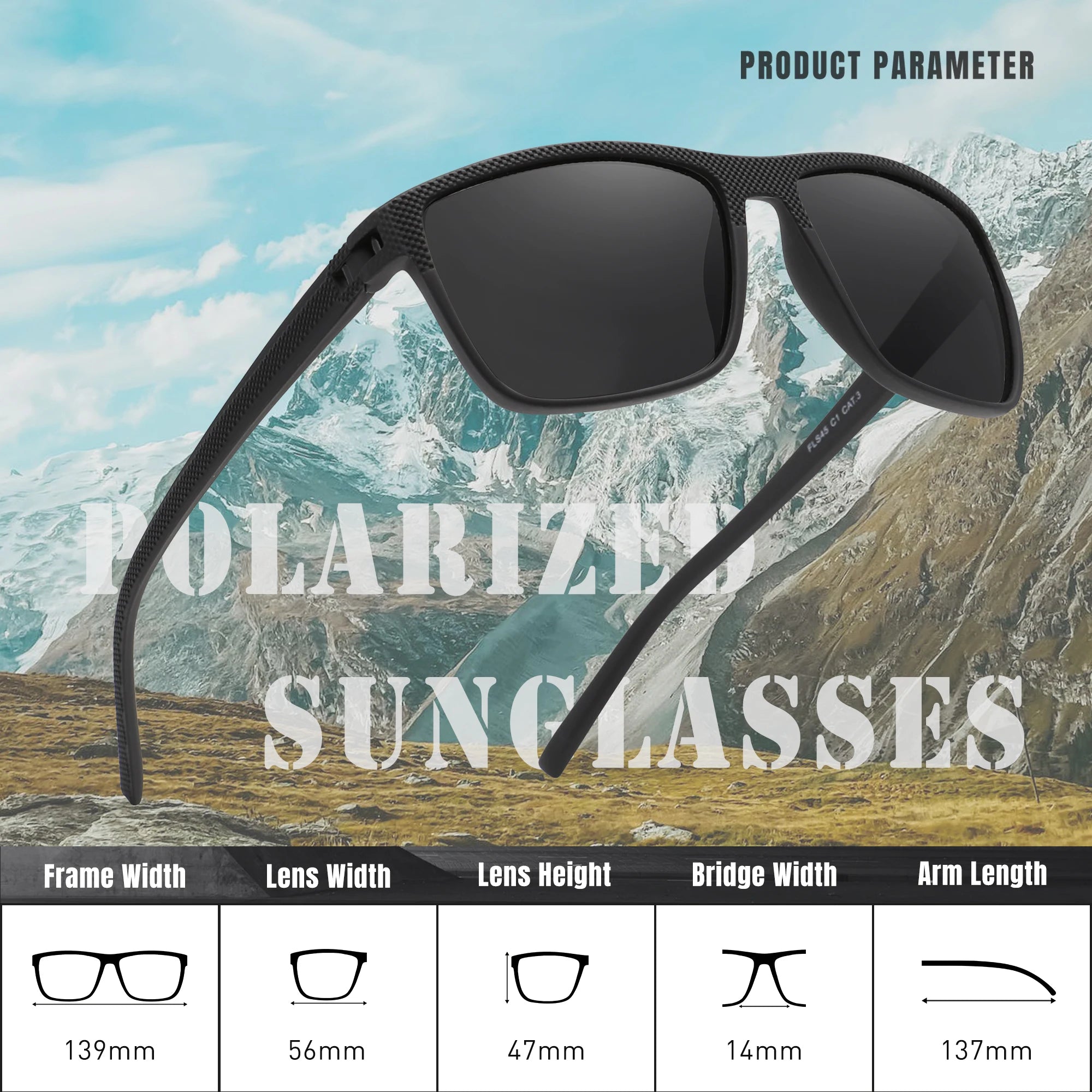 KINGSEVEN 3pcs Sunglasses For Men luxury Polarization High Quality TR90 UV400 Eyewear Eye Protection Glasses