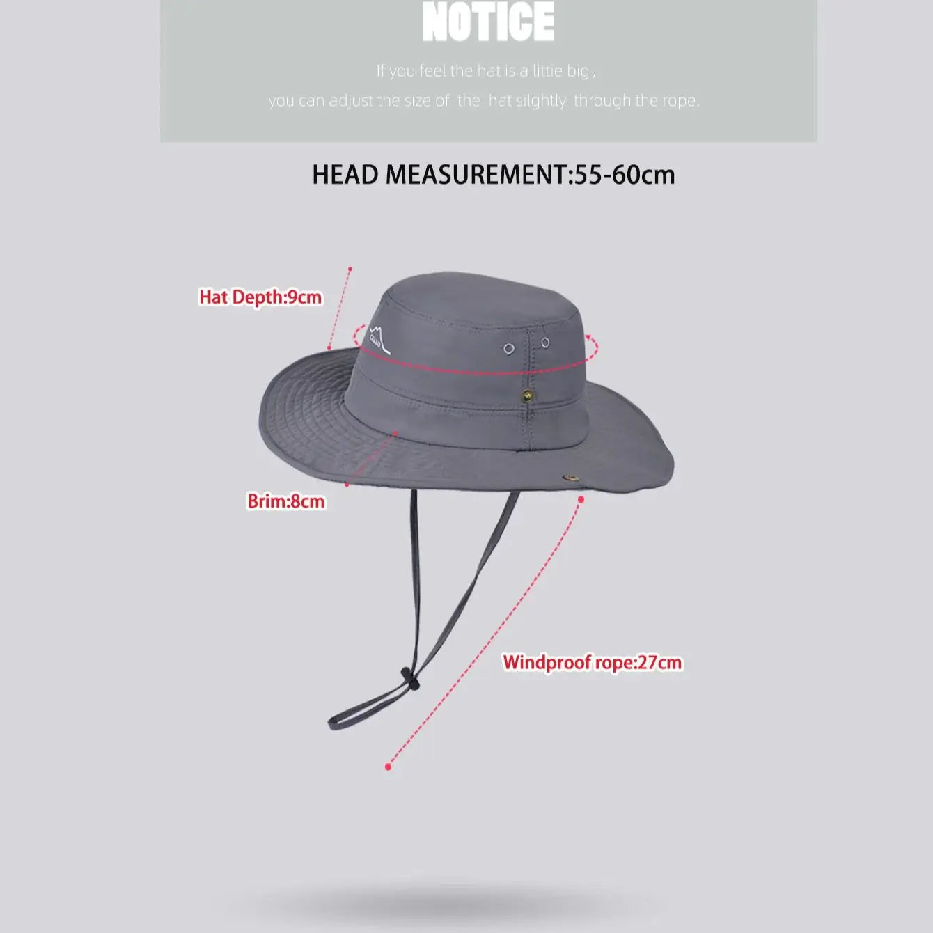 Quick-drying Fisherman Hat Summer Large Overhang Protection Hat Outdoor Mountaineering