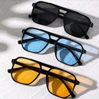 2026 New Retro Double Beam Sunglasses Fashion Trendy Outdoor UV Protection Sunscreen Sunglasses For Women And Men Daily Commuting Travel Wear