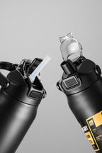 Portable Thermos with Straw 304 Stainless Steel Thermal Mug Tumbler Coffee Cup Sports Vacuum Flasks Cold and Hot Water Bottle mbzr