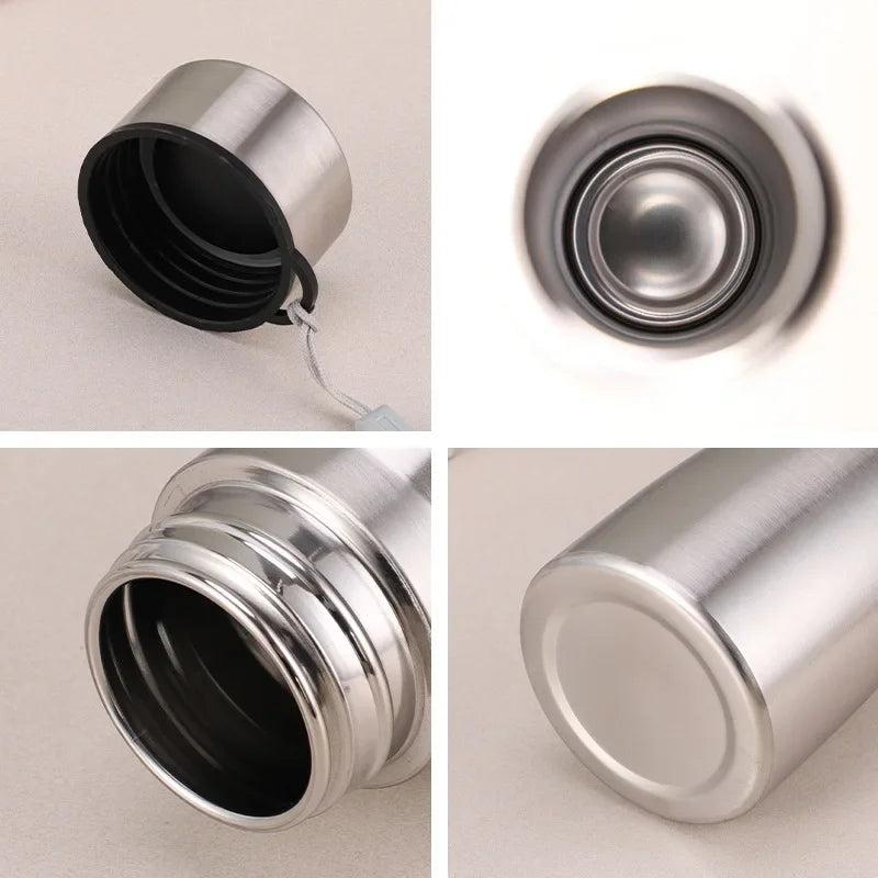 High Quality 1000ml Stainless Steel Sports Water Bottle Single-layer Rugged Metal Flask Drinkware mbzr