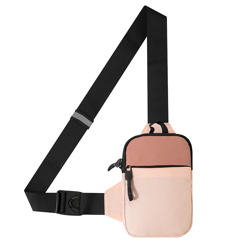Mini Nylon Crossbody Bag for Men And Women Mobile Chest Pack Fashionable And Versatile Small Shoulder Bag canvas bag mbzr