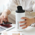 Stainless Steel Coffee Thermos Bottle Thermal Mug Leakproof Car Vacuum Flasks Coffee Cup Travel Portable Insulated Bottles mbzr