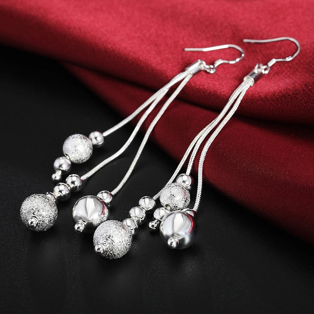 Top Quality 925 Sterling Silver Earrings Simple Round Circle Hoop Earrings For Woman Fashion Wedding Engagement Charm Jewelry mbzr