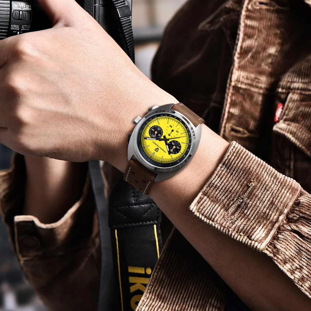 2026 Retro Luxury Men's Quartz Watches PAGANI DESIGN Sports Chronograph VK63 Watch For Men AR Sapphire Waterproof Leather Clock