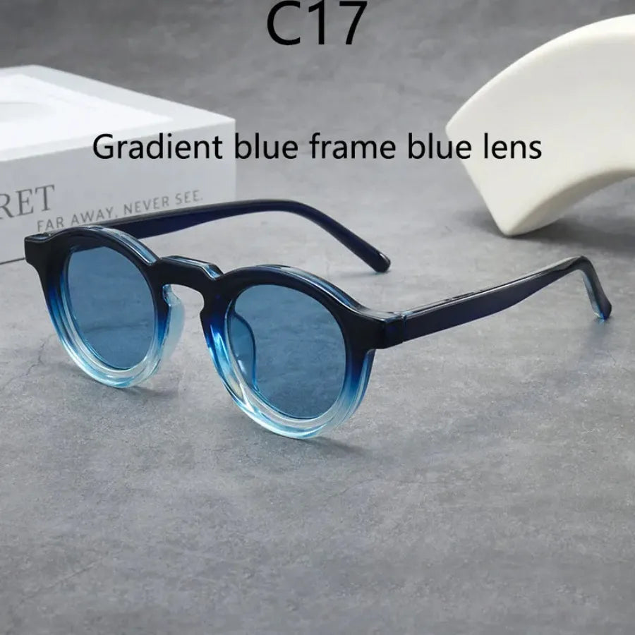 2025 Retro Thick Framed Oval Sunglasses For Men American Style Gray Eyewear Retro Leopard Print Glasses UV400 Prescription