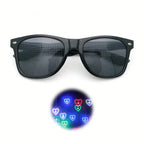 Prism Diffraction Glasses – Black Frame Light Refraction Lenses, Rave & Party Sunglasses for Concerts, Disco & Casual Wear, No Prescription Needed, Durable Fun Eyewear mbzr