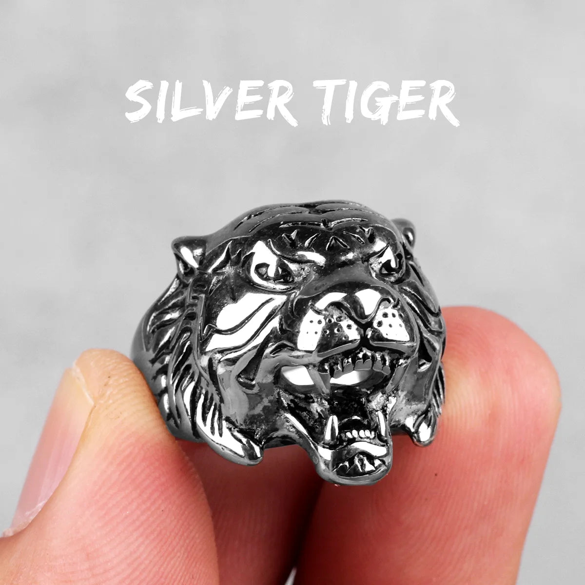 Stainless Steel Animal Rings Eagle Dog Dragon Bird Snake Hip Hop Trendy