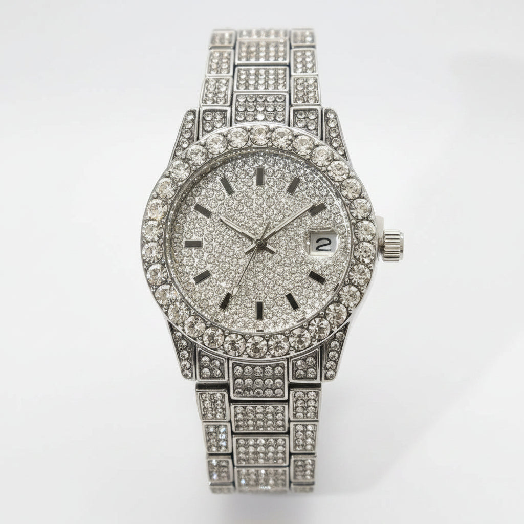 Hot Fashion Luxury Brand UNIGUET Womens Watch Elegant Pink Diamond Small Dial BlingBling Quartz Ladies Mini Iced Wristwatch Gift mbzr