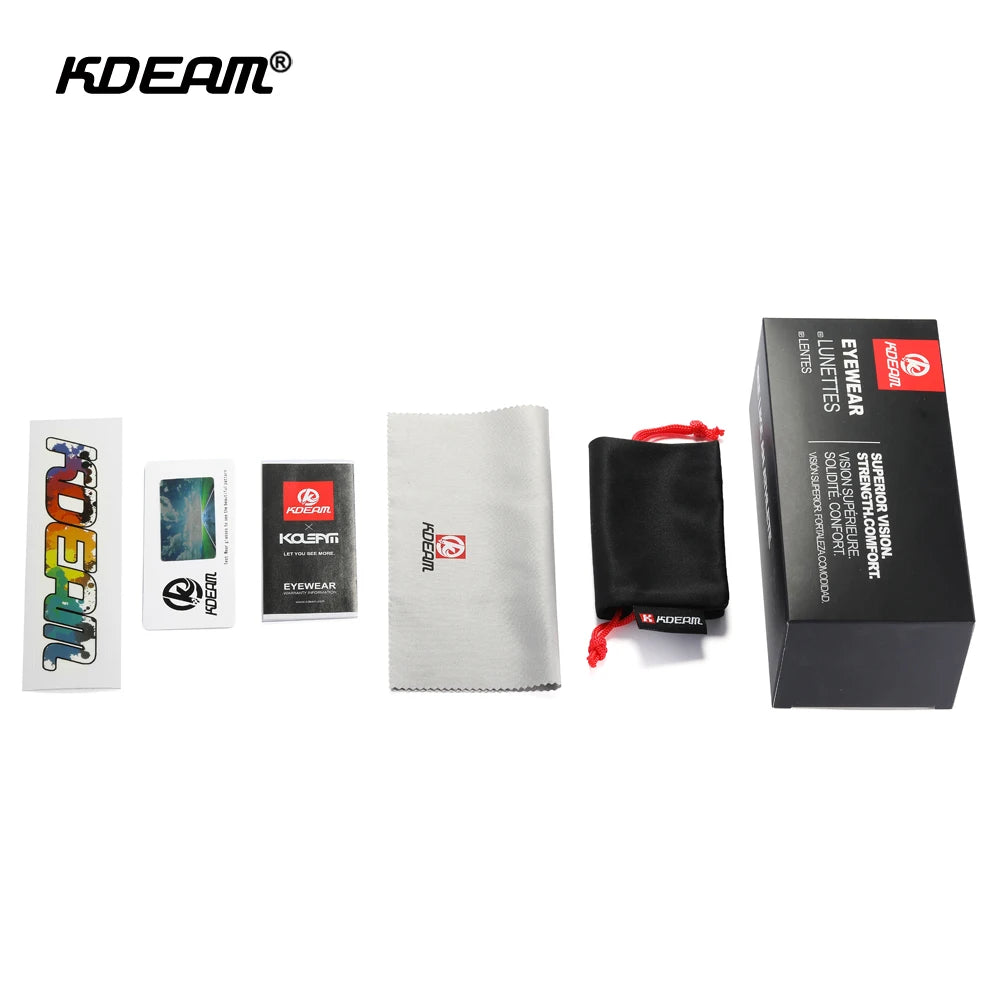 KDEAM Legend Square Sunglasses Polarized Lens Outdoor Sports Fishing Mountaineering  Sun Glasses With Brand Box