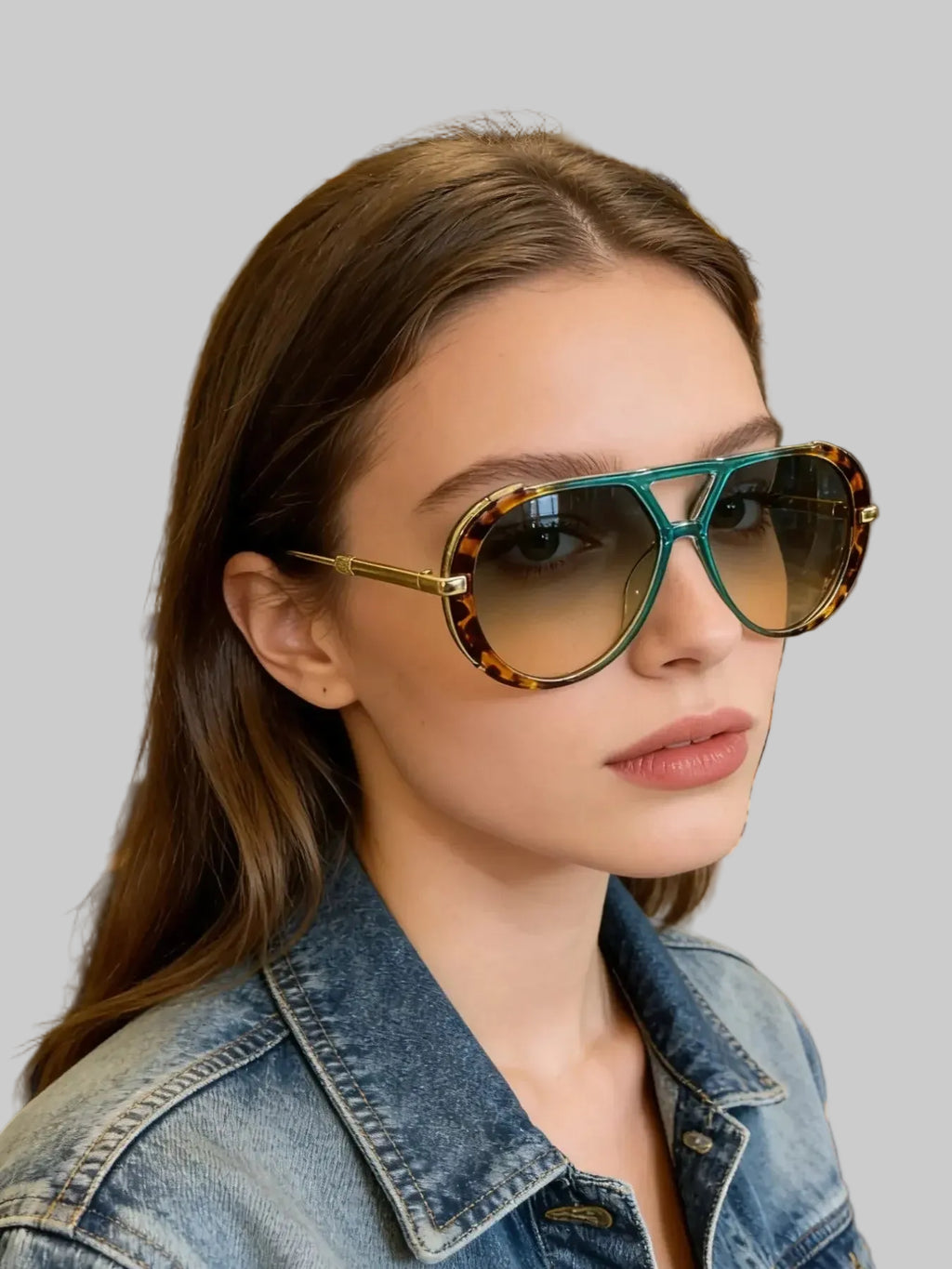 Oversized Pilot Sunglasses for Women Men Trendy,Large Big Double beam Designer Fashion Vintage Shades Retro Sun Glasses mbzr