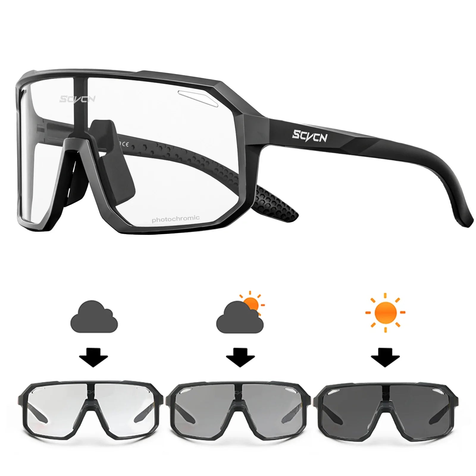 SCVCN Sunglasses Eyewear for Outdoors Bike Cycling Hiking Camping Golf UV400