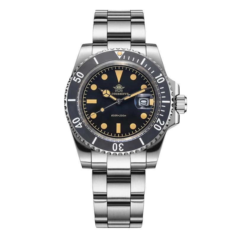 ADDIESDIVE 41mm Men's Quartz Watch 200m Diving Wristwatch c3 Retro Luminous Ceramic Bezel Stylish Men's Analog Watches AD2054 mbzr