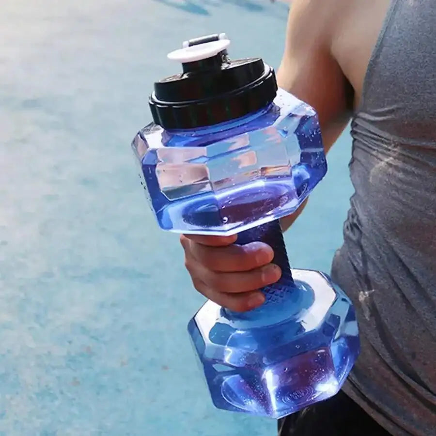2.2L Dumbbell Shaped Kettle Sport Water Bottle Fitness Cycling Water Bottle Creative Summer Water Drinks Bottle mbzr