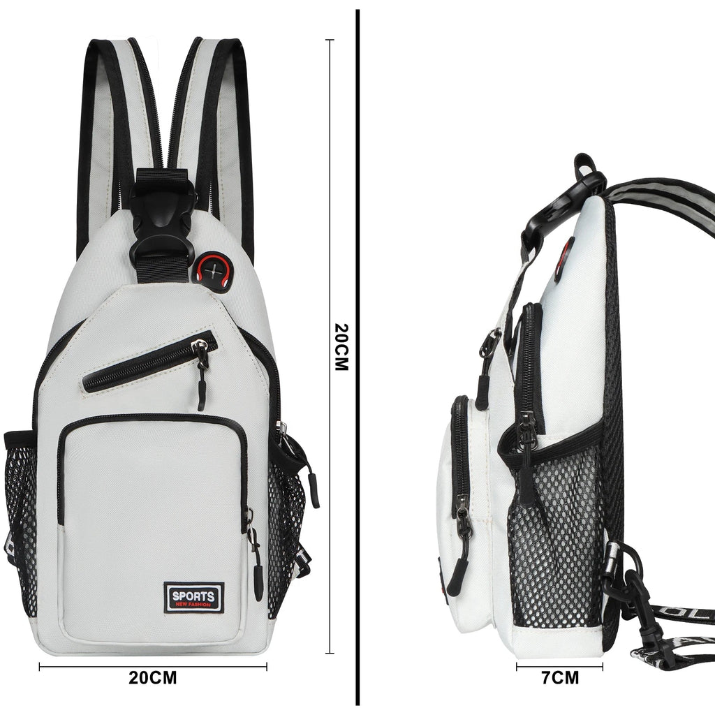 Large Capacity Chest Sloping Backpack Fashionable Sports Leisure Design Multifunctional mbzr
