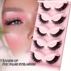 3Boxes(15Pairs) Cat Eye Lashes Fake Eyelashes Natural long Manga Lashes Winged End Eye Elongated Eyelashes Fake Lashes Makeup mbzr