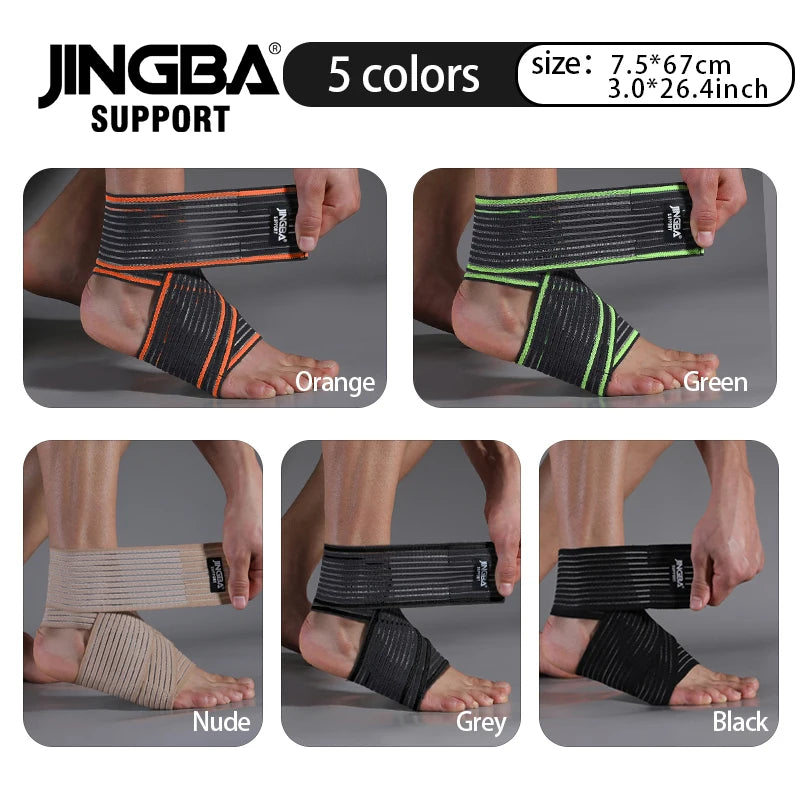 1PCS Professional Sports Strain Wraps Bandages Elastic Ankle Support Pad Protection Ankle Bandage Guard Gym Protection mbzr