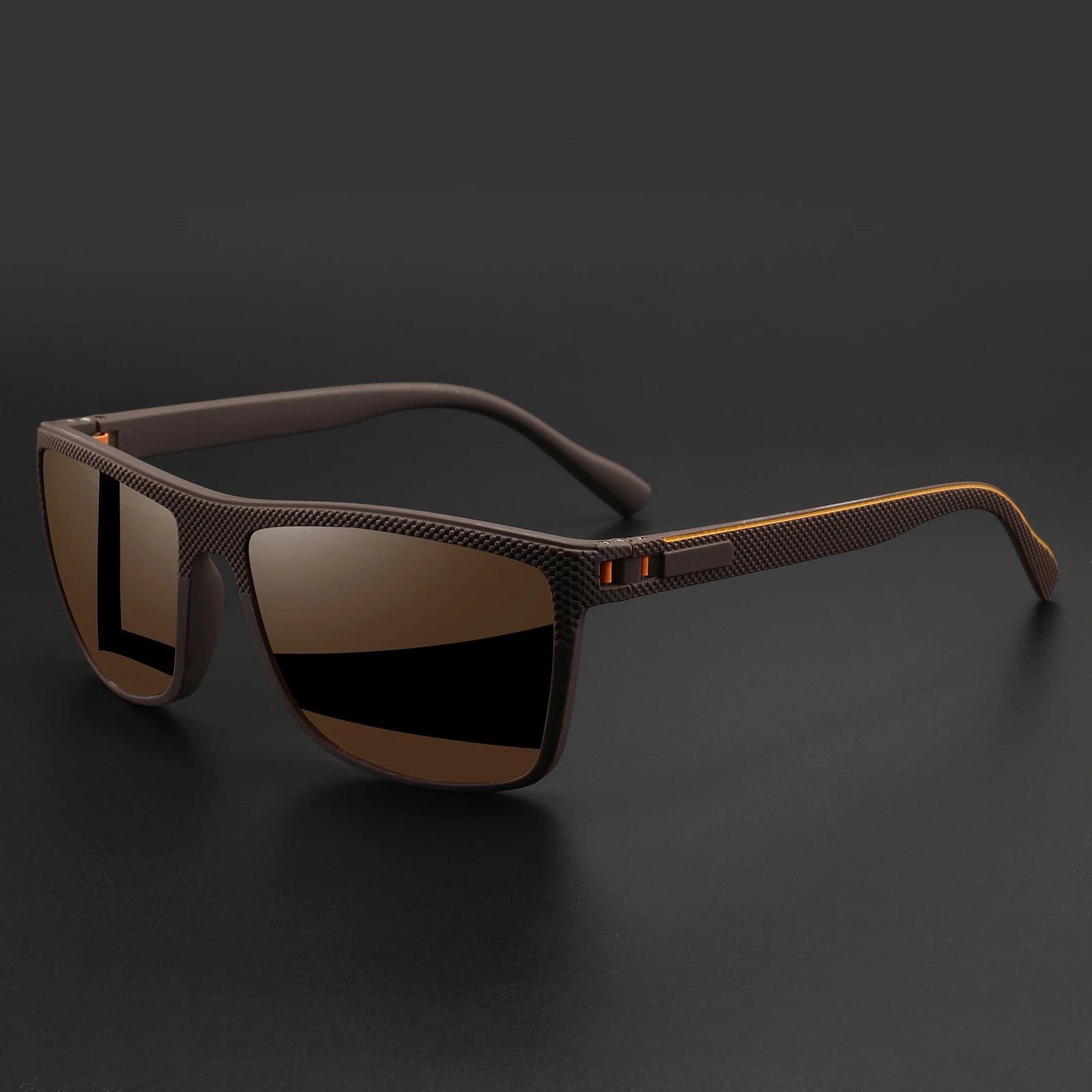 Premium Square Polarized Sunglasses - Spring Hinge Design, Comfort Fit for Cycling, Fishing, Beach & Daily Wear
