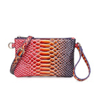 Gradient Embossed Wristlet Clutch Bag, Outdoor Portable Pouch, Lightweight Zipper Wristlet, Daily Hand Purse, Versatile Organizer Bag for Commute, Multi-Pocket Phone Card Holder, Fashionable Pouch for Outdoor Activities mbzr