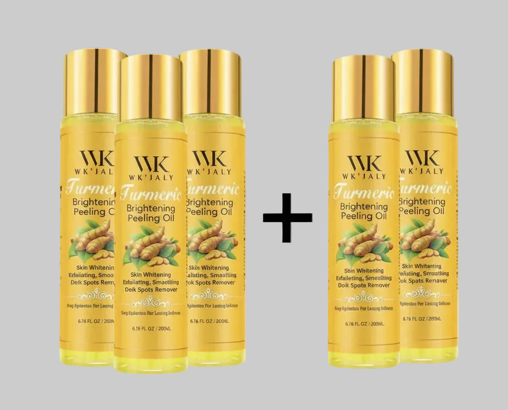 WK JALY Turmeric Brightening Peeling Oil, Exfoliation, Remove Dark Spots, Whitening, For Face, Body, Hand, Feet, All Skin Types mbzr