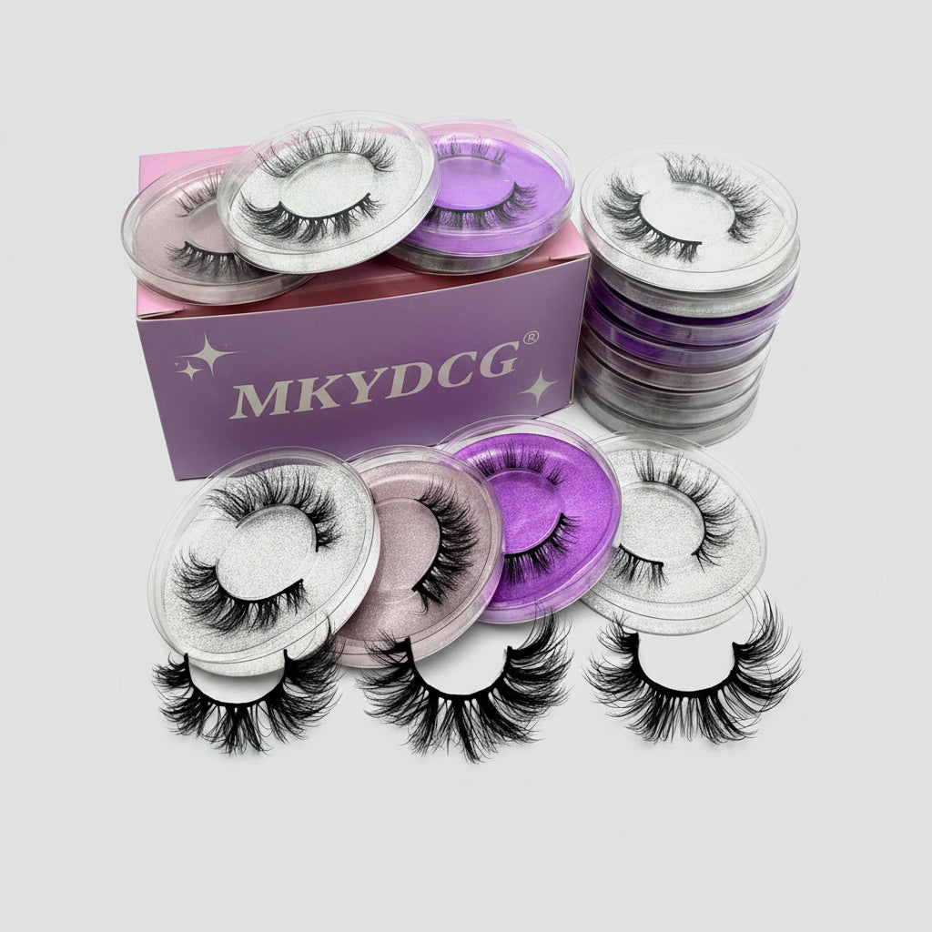 16 Pairs 3 Styles Wispy Faux Mink False Eyelashes Mixed Dramatic Thick Curled Fluffy Strip lashes Multipack for Eyes Makeup Sets mbzr