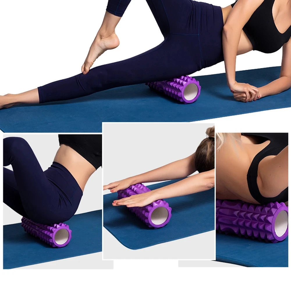 Yoga Column Foam Roller Grid Fitness Muscle Training Pilates Massage Roller Trigger Point Therapy Exercise mbzr
