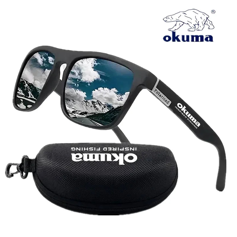 Okuma Polarized Sunglasses UV400 for Men and Women Outdoor Hunting, Fishing, Driving Bicycles, Sunglasses Optional Box