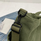 Casual Multi Pocket Handbag Adjustable Strap Crossbody Sling Bag Zipper Shoulder Bag Fall Winter Bag