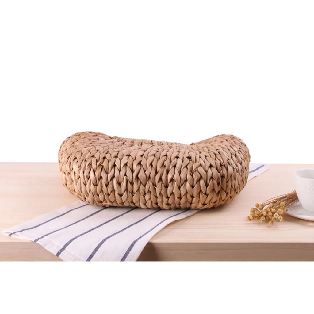 Straw Woven Handbags Beach Bag Handmade Woven Bucket Bag Shopping Tote Bag mbzr