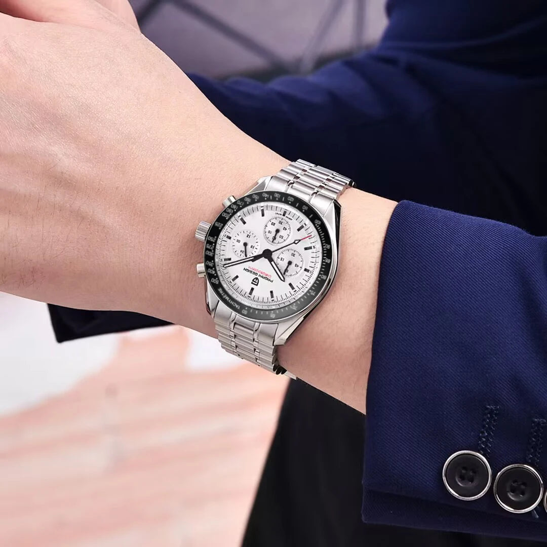 2026 New PAGANI DESIGN 1701 V5 Men's Watches Luxury Quartz Watch Men Sports Speed Chronograph AR Sapphire glass 100M Waterproof