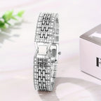 Women's Diamond Watch Bracelet Full Crystal Rhinestone Square Dial Quartz Wristwatch Gold Silver Rose Gold Elegant Ladies Dress Watch Gift mbzr