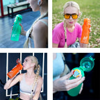 1pc Air Water Bottle with 1pc Random Flavor Pods Portable Transparent with Straw Leak Proof Suitable for Outdoor Sports mbzr