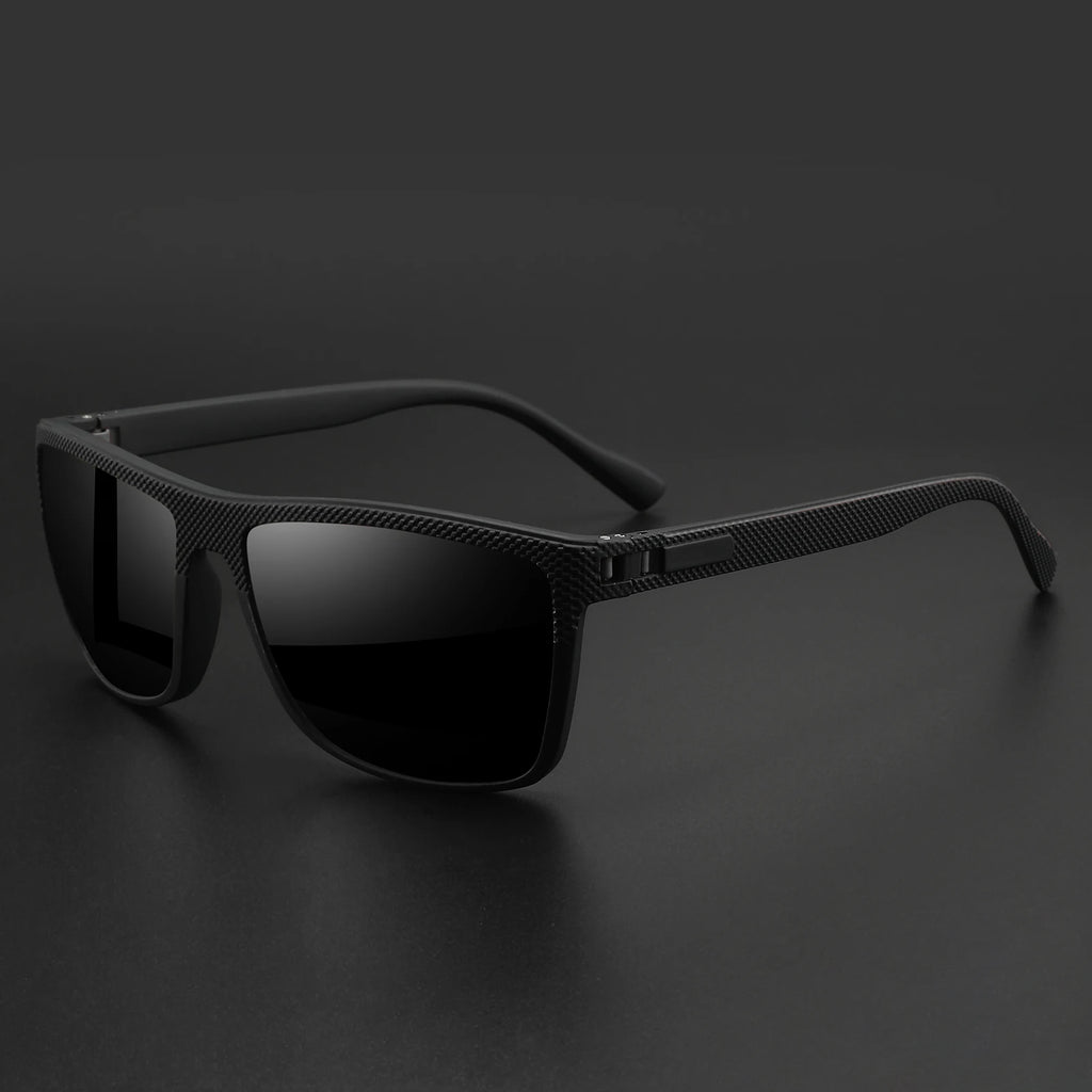 Premium Square Polarized Sunglasses - Spring Hinge Design, Comfort Fit for Cycling, Fishing, Beach & Daily Wear