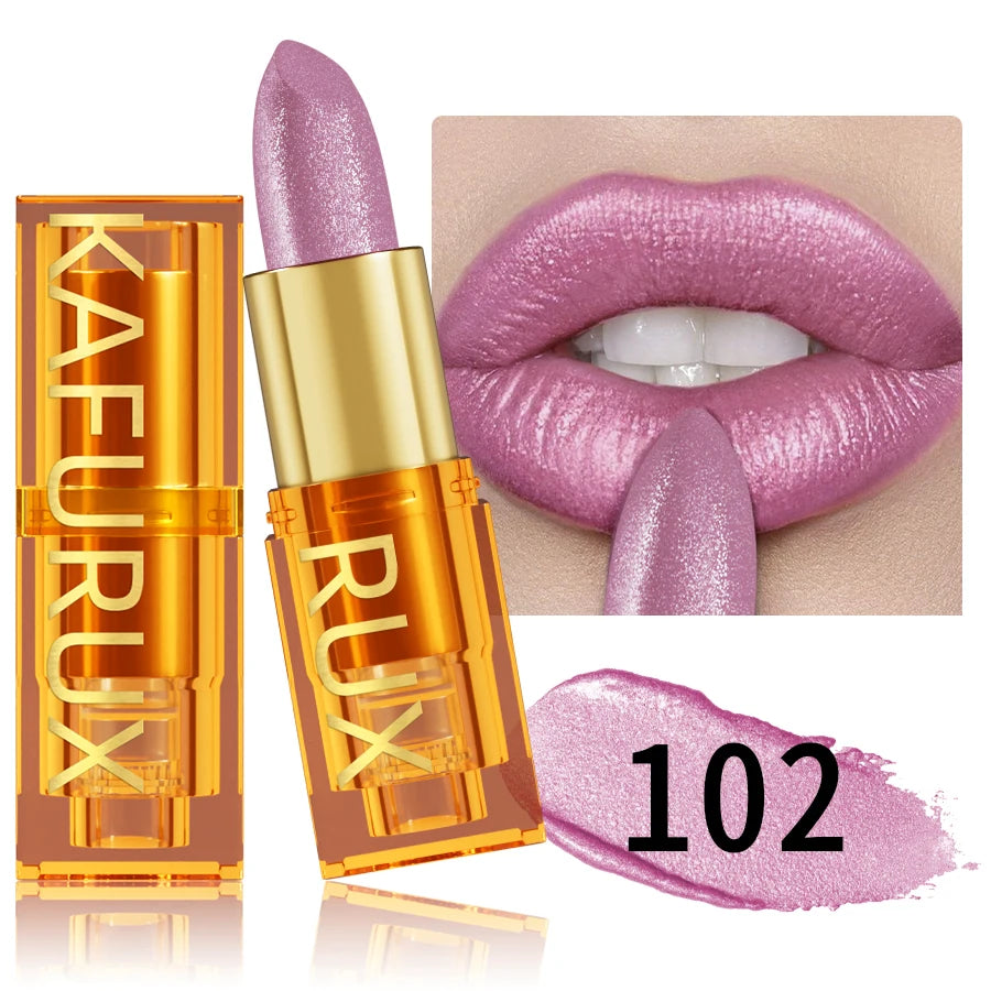 16Colors Bold & Intense Glitter Shiny Metallic Lipstick  Lip Tint,Long Lasting Lip Senior Matte Lip Makeup Gifts for Women Cosme mbzr