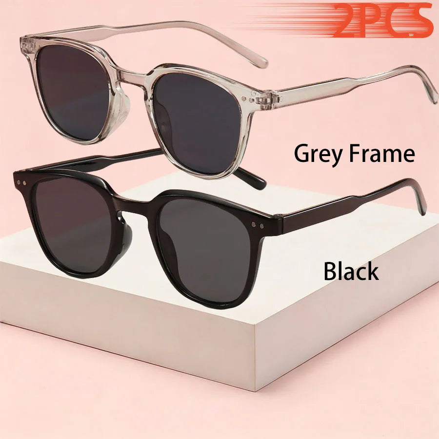1-2PCS Fashion Small Round Unisex Cartier Glasses Blush Gradient Lenses Sunglasses For Women Men Classic Metal Decoration Sun Glasses Outdoor Driving Shade Sunglasses