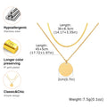 Vnox 2pcs Gold Color Link Chain Necklace Set for Women, Stainless Steel Waterproof Anti-allergy Necklaces, Fashion Jewelry Gifts
