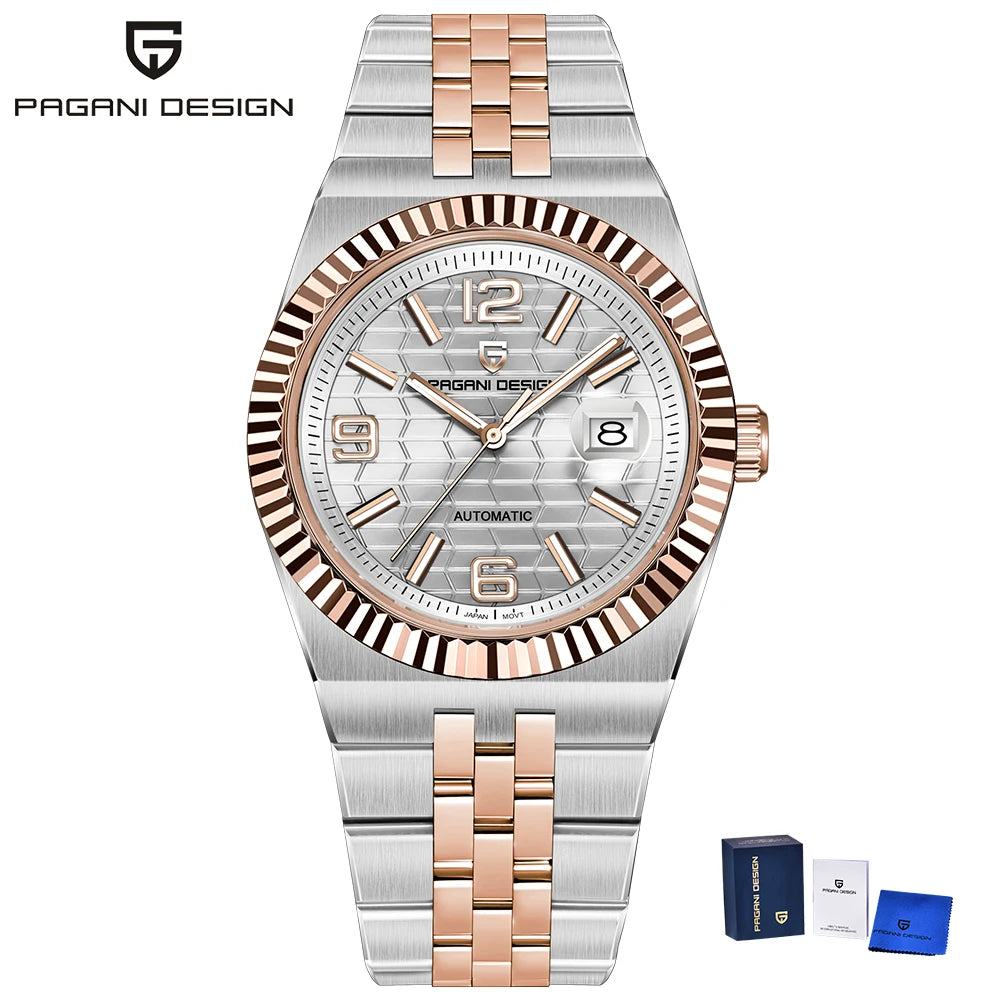 PAGANI DESIGN New Watches 3D Rhombus Dial Luxury Automatic Watch For Men Fashion AR Sapphire crystal Mechanical Wrist watch 2026