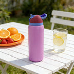 Owalaa pinkish purple 32oz/945ml stainless steel insulated water bottle with straw,for daily sports outdoor,perfect gift mbzr